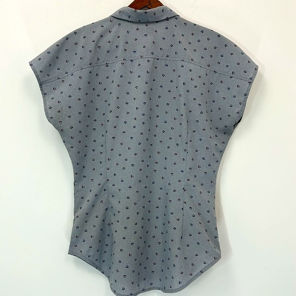 MEC Patterned Button Short Sleeve Women's Shirt Lightweight - Picture 2 of 10